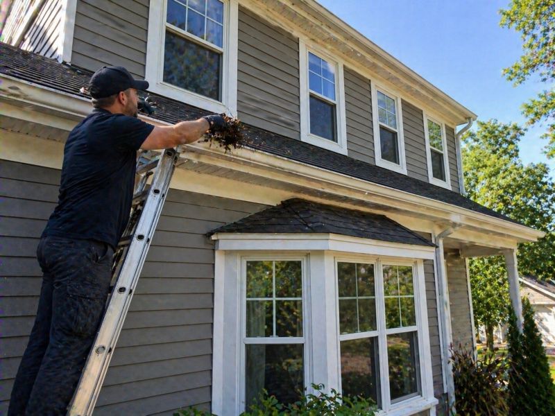 Downspout Blockage Removal in Fredericksburg, VA